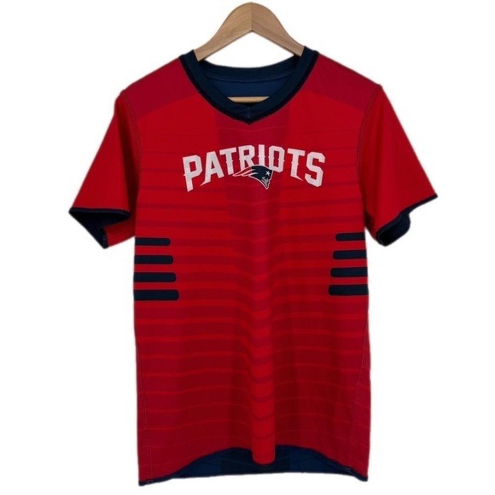 NFL Flag Football Boys‎ Reversible New England Patriots Jersey Blue Red Youth XL
